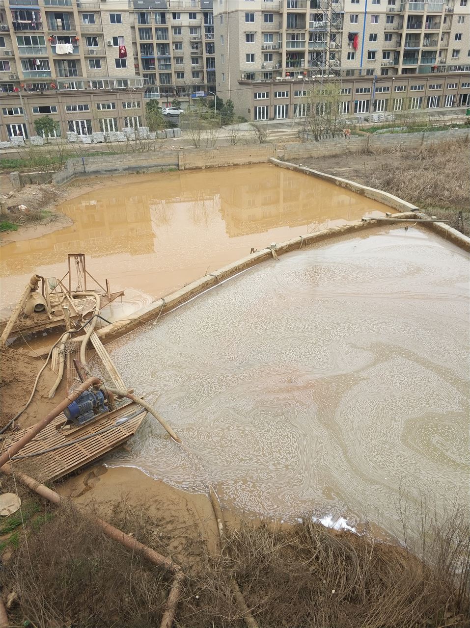 克山沉淀池淤泥清理-厂区废水池淤泥清淤