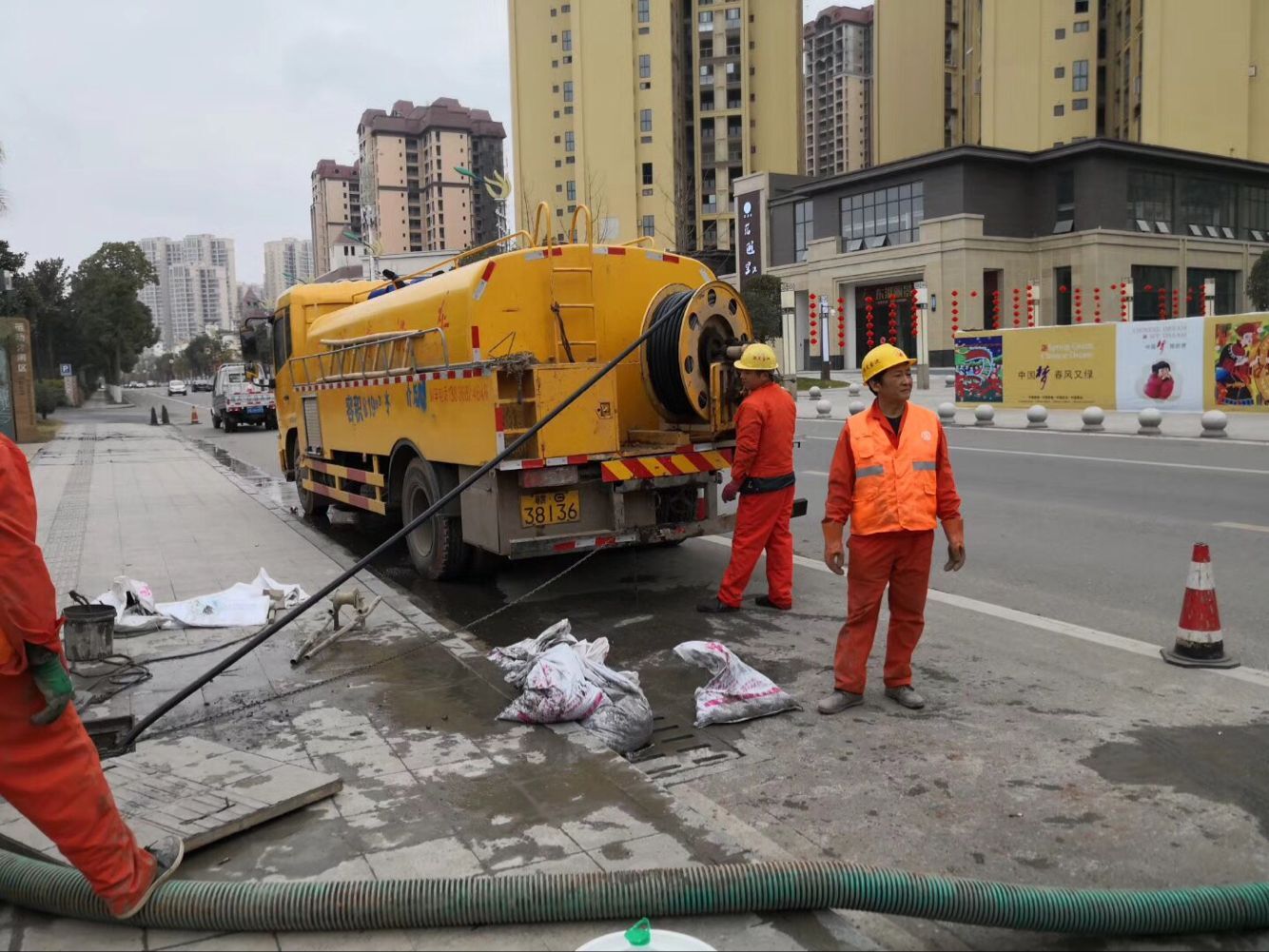 克山排污管道清淤-管道清洗